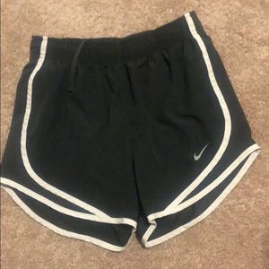 Dark gray Nike running shorts